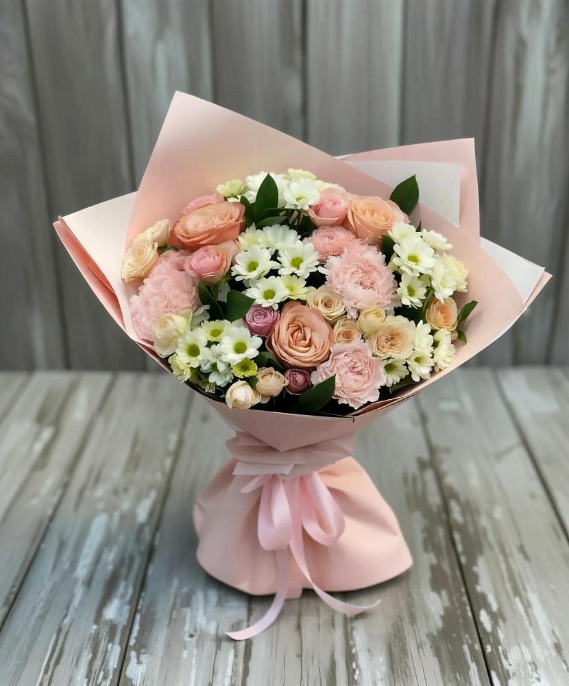 Букет цветов из: Гвоздики, Розы и Хризантемы в Ферзиково