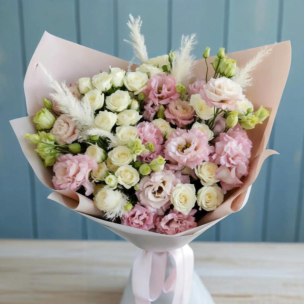 Букет цветов из: Альстромерии и Розы в Ферзиково