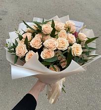 Букет Кремовые розы Латте в Ферзиково