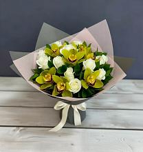 Букет цветов из:  Орхидеи и Розы в Ферзиково