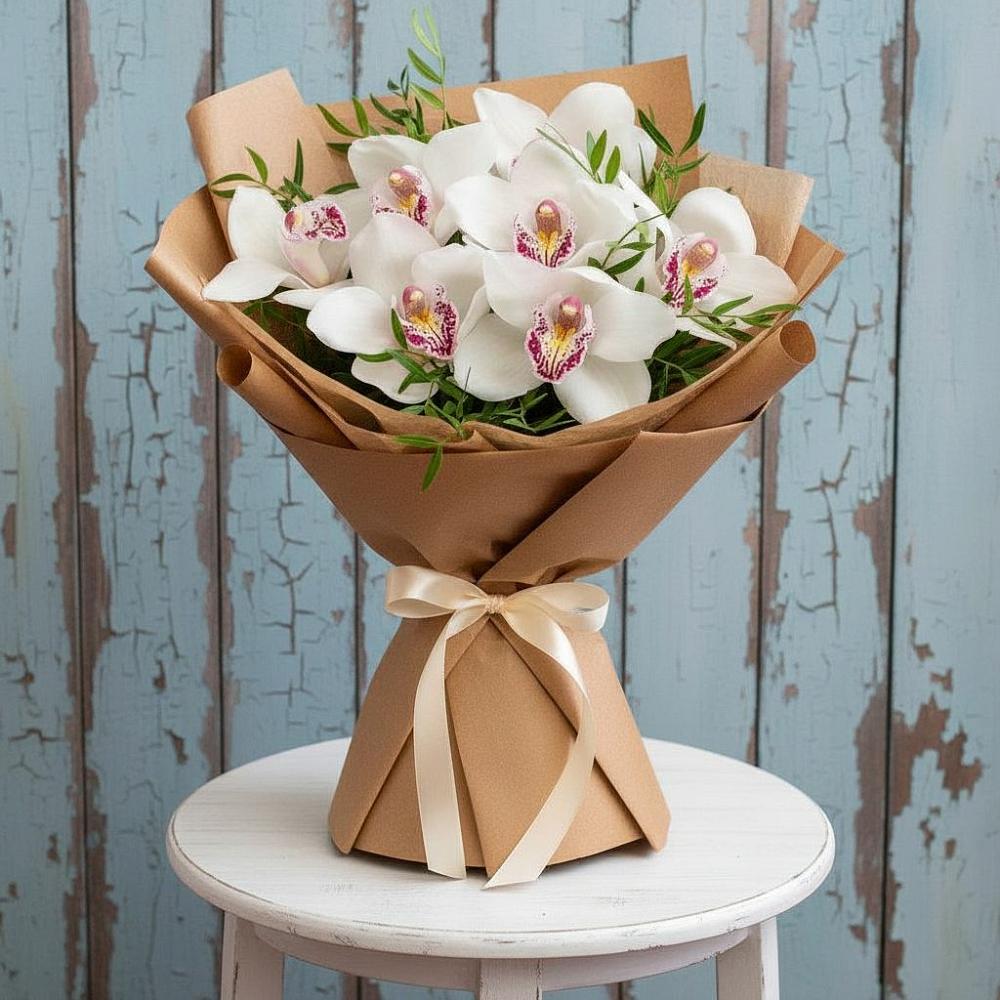 Букет цветов из: Орхидеи и Розы в Ферзиково
