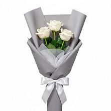 Букет 3 белые розы #REPLACE_PRED# Ферзиково