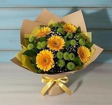 Букет цветов из:  Герберы и Хризантемы #REPLACE_PRED# Ферзиково