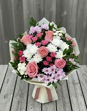 Букет цветов из:  Альстромерии, Гвоздики, Розы и Хризантемы #REPLACE_PRED# Ферзиково