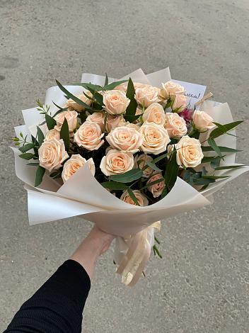 Букет Кремовые розы Латте в Ферзиково