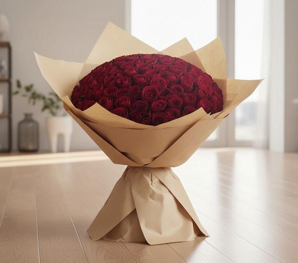 Букет 101 Красная роза в Ферзиково