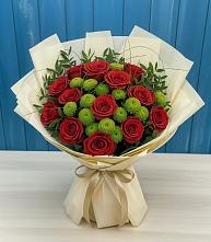 Букет цветов из:  Розы и Хризантемы #REPLACE_PRED# Ферзиково