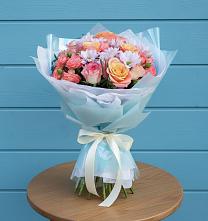 Букет цветов из:  Хризантемы и Розы в Ферзиково